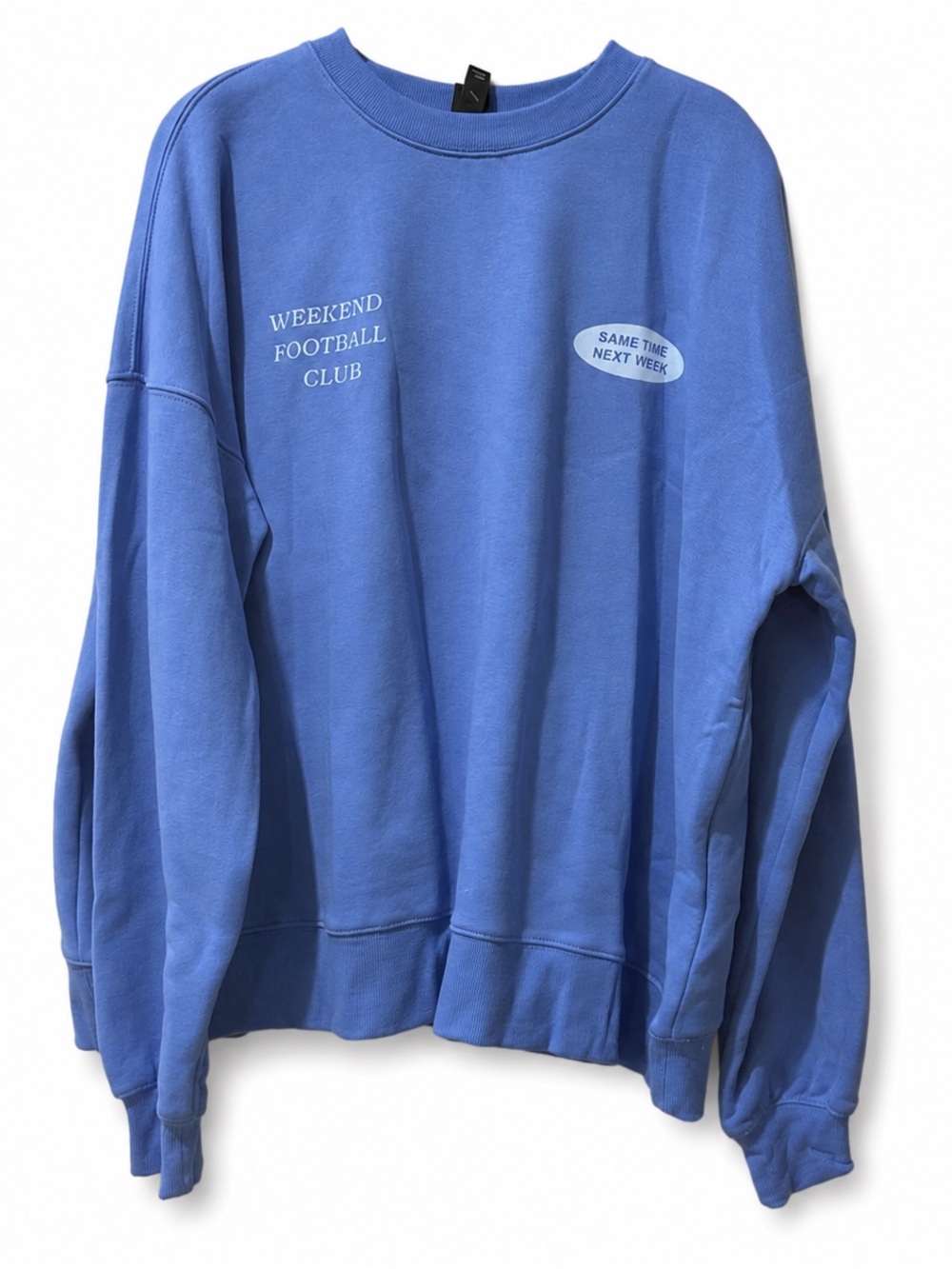 Wild Fable Weekend Football Club Sweatshirt Women’s Small Blue Graphic Pullover